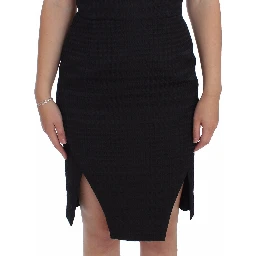 Black Sheath Party Evening Knee Length Dress