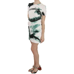 White Black Blue Shift Short Mini Dress