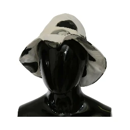 White Cotton Big Polka Dot Pattern Bucket Hat