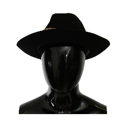 Black Lapin Amor Gignit Wide Brim Panama Hat