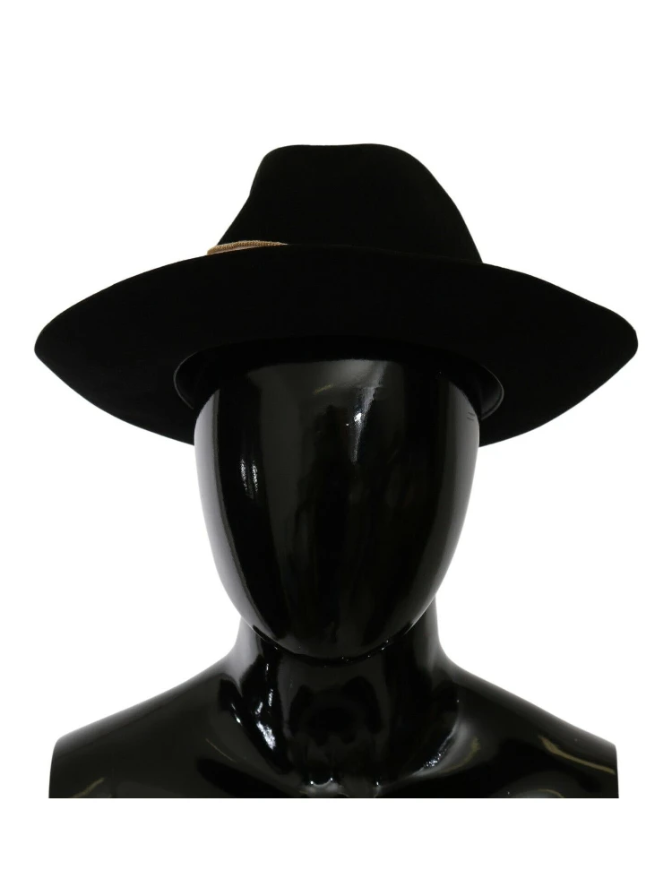 Black Lapin Amor Gignit Wide Brim Panama Hat