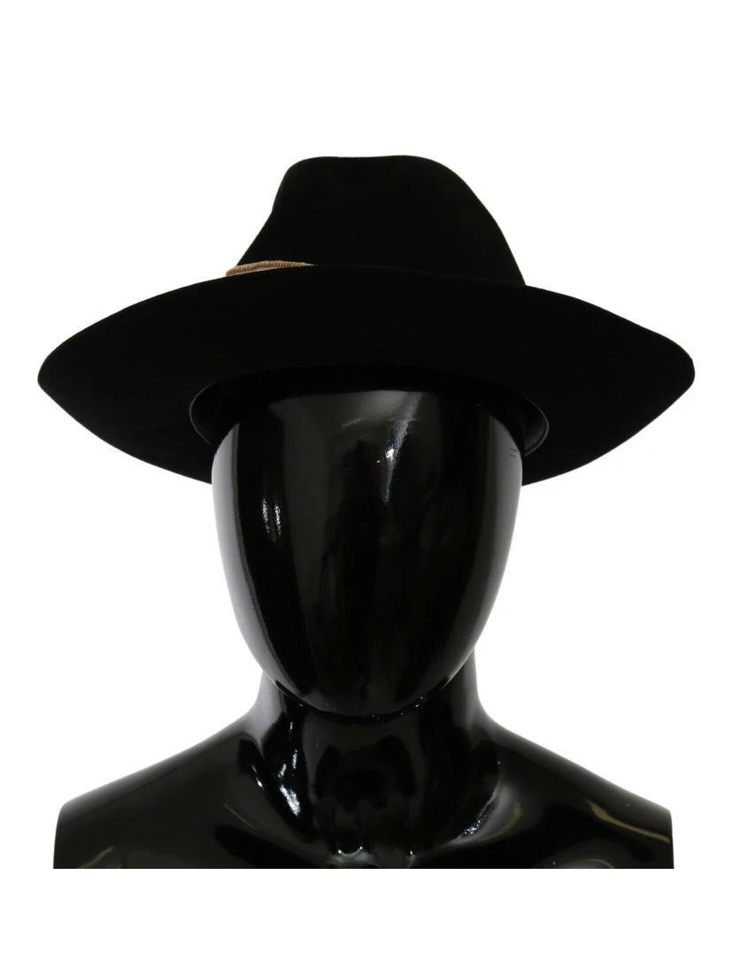 Black Lapin Amor Gignit Wide Brim Panama Hat