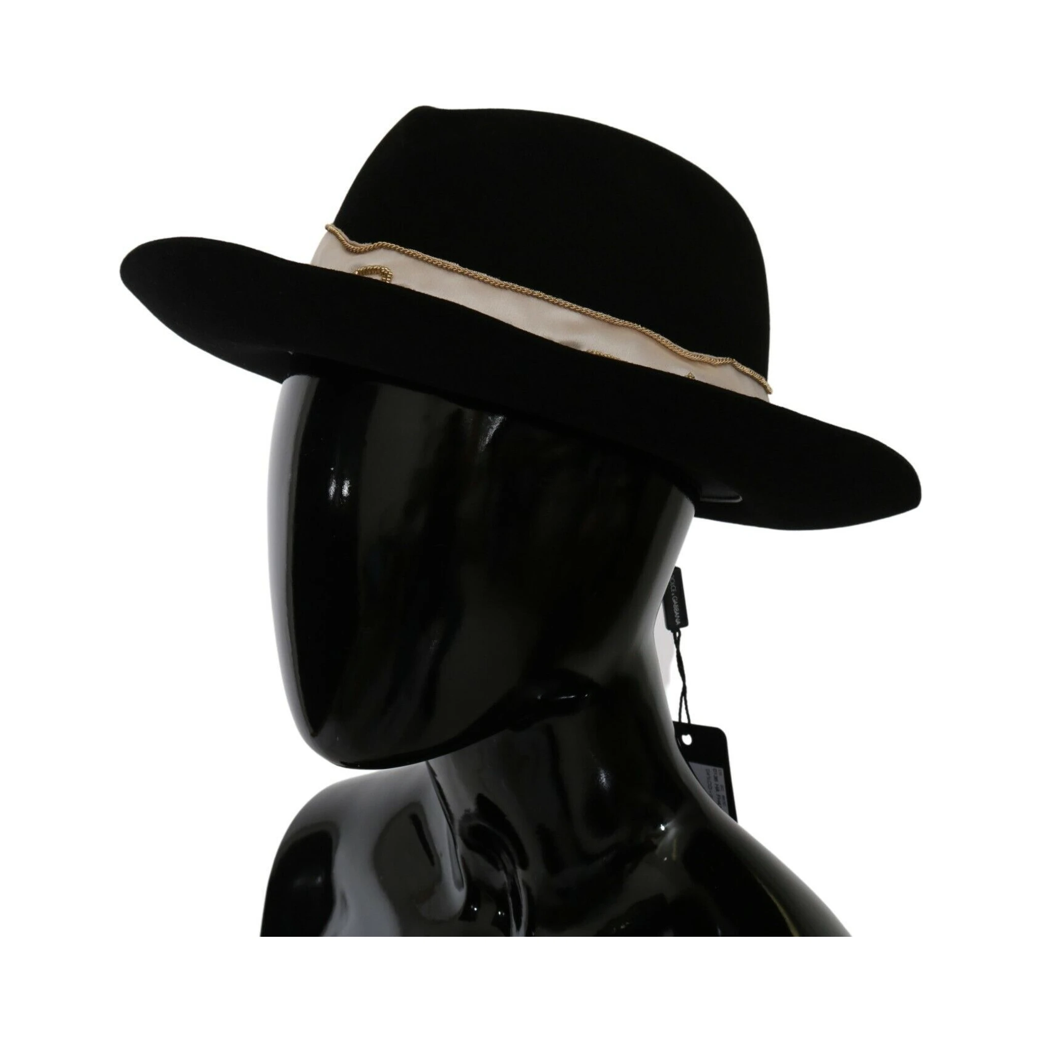 Black Lapin Amor Gignit Wide Brim Panama Hat