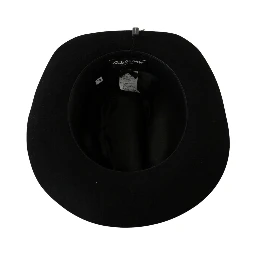 Black Lapin Amor Gignit Wide Brim Panama Hat