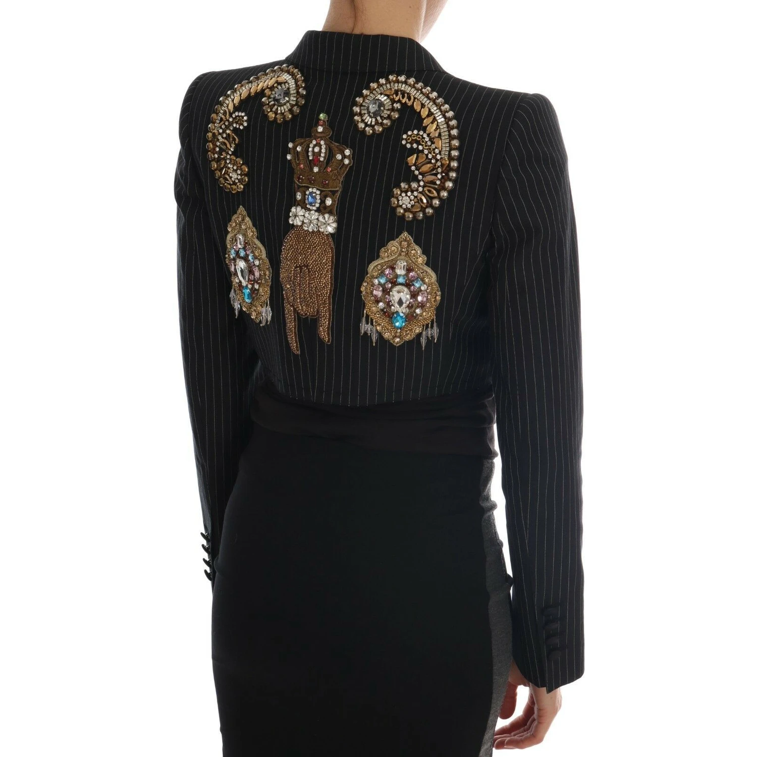Black Crystal Fairy Tale Blazer Jacket