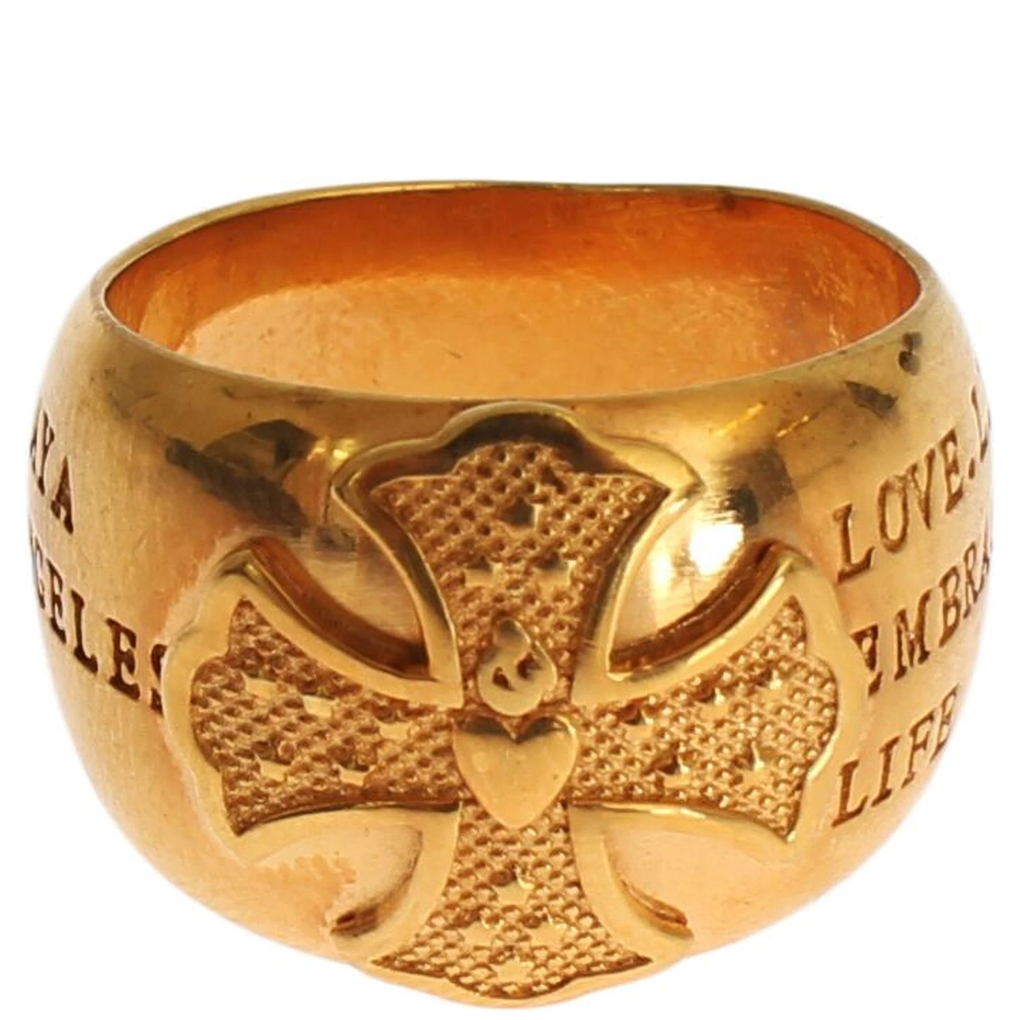 Gold Plated 925 Silver Womens Ring