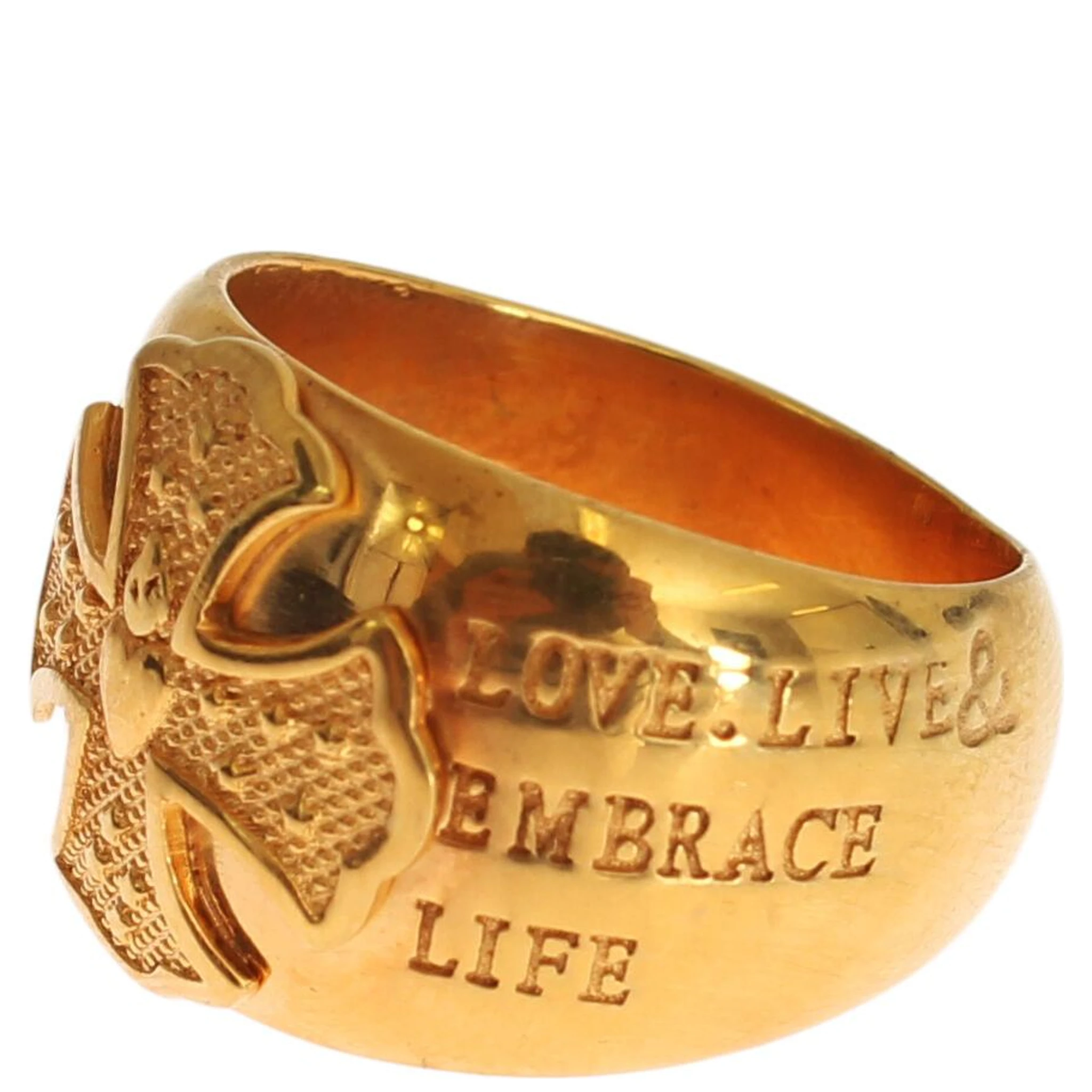 Gold Plated 925 Silver Womens Ring
