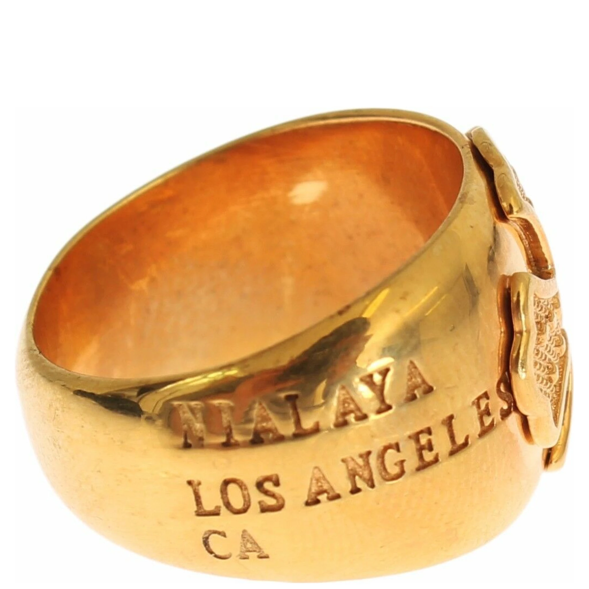 Gold Plated 925 Silver Womens Ring