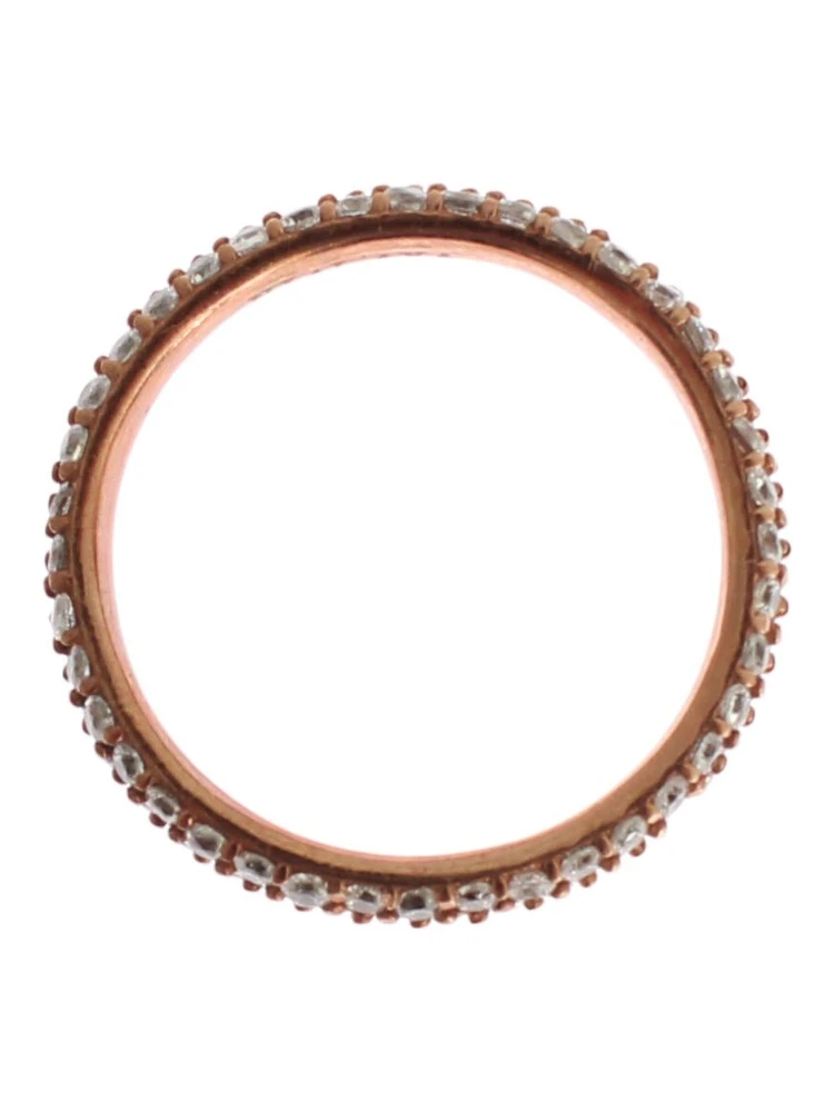 Pink Gold 925 Silver Clear CZ Ring alternative