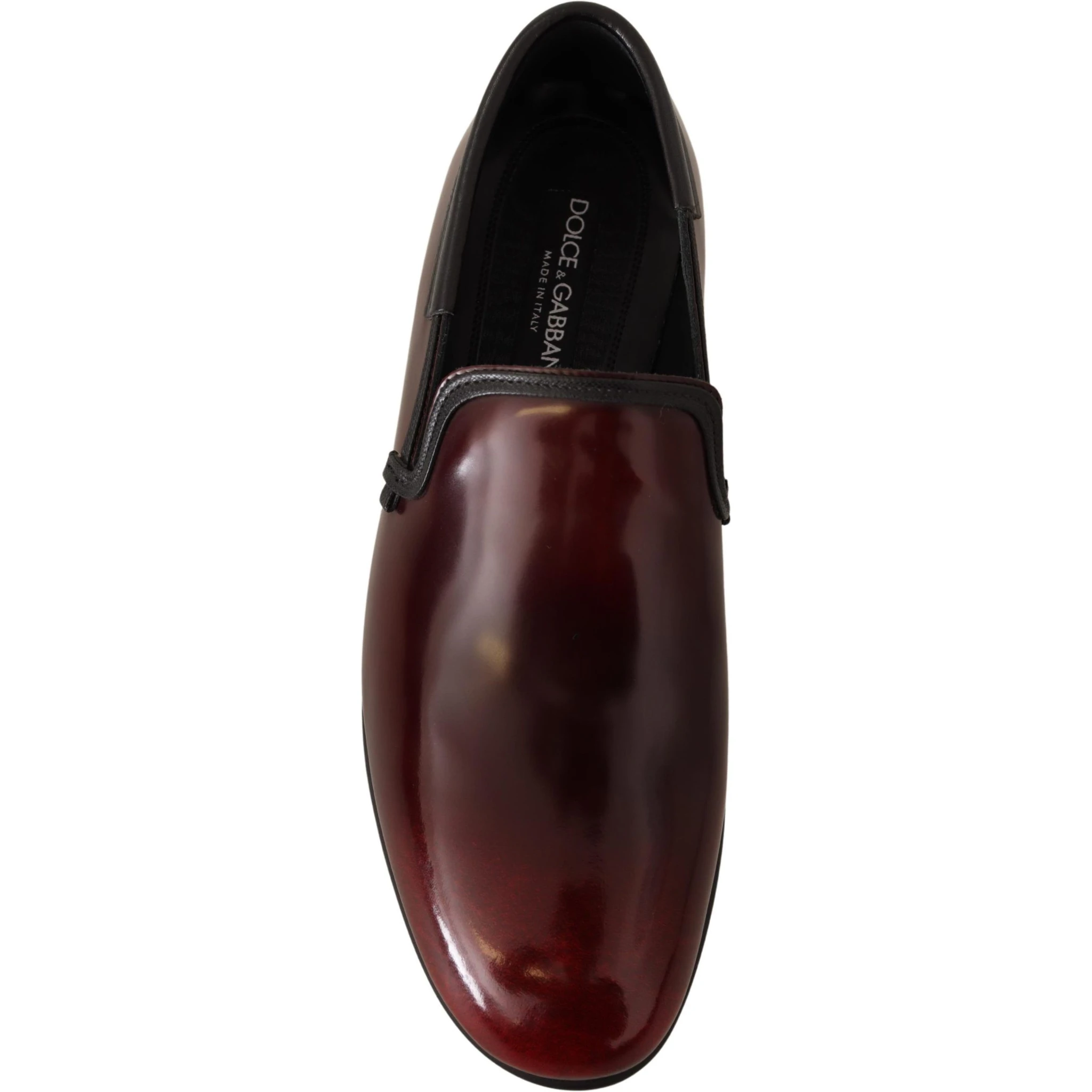 Bordeaux Patent Leather Dress Loafers Shoes