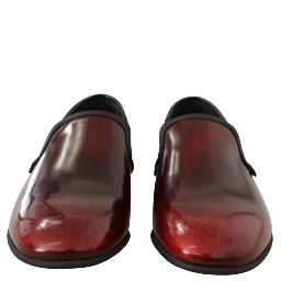 Bordeaux Patent Leather Dress Loafers Shoes
