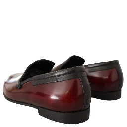 Bordeaux Patent Leather Dress Loafers Shoes