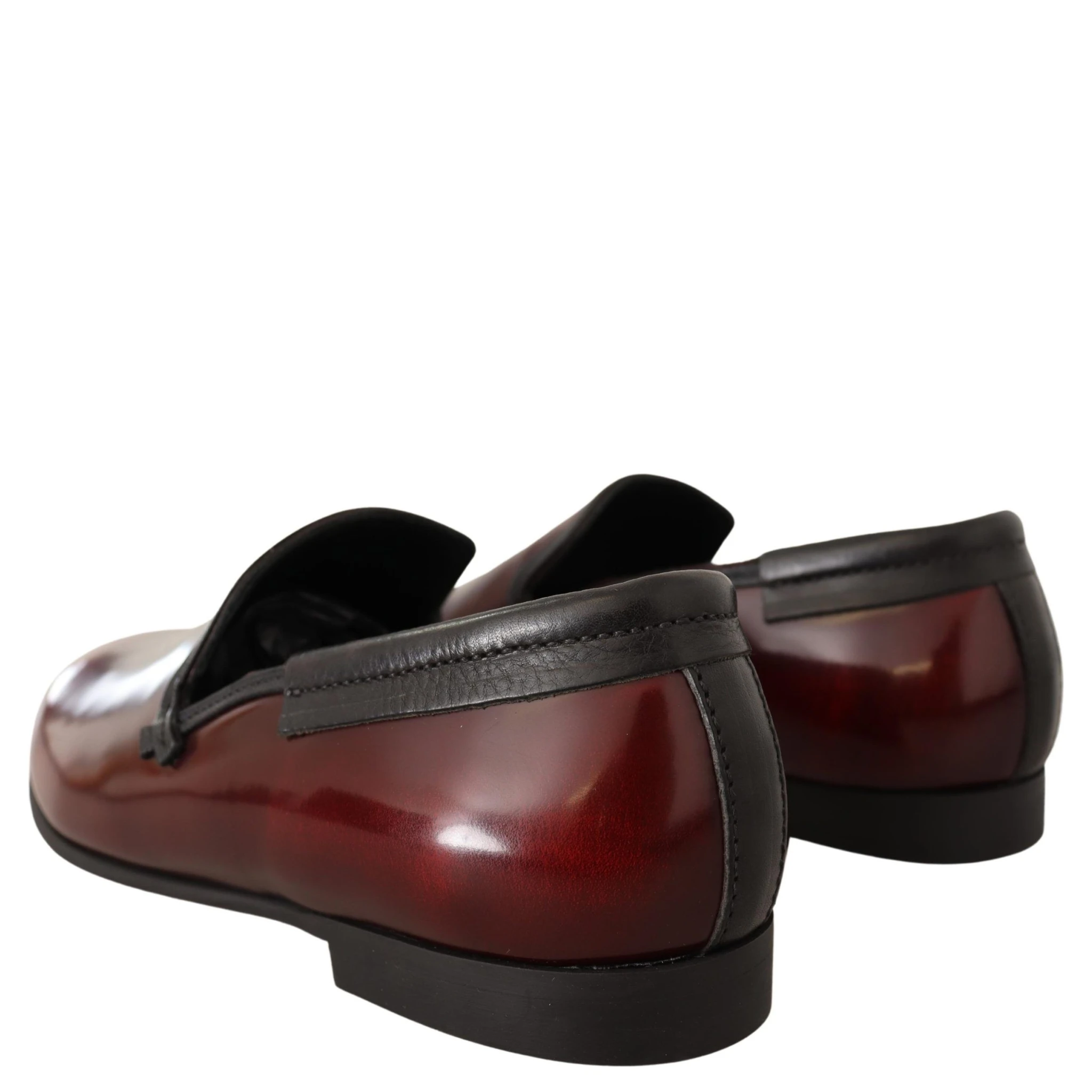 Bordeaux Patent Leather Dress Loafers Shoes