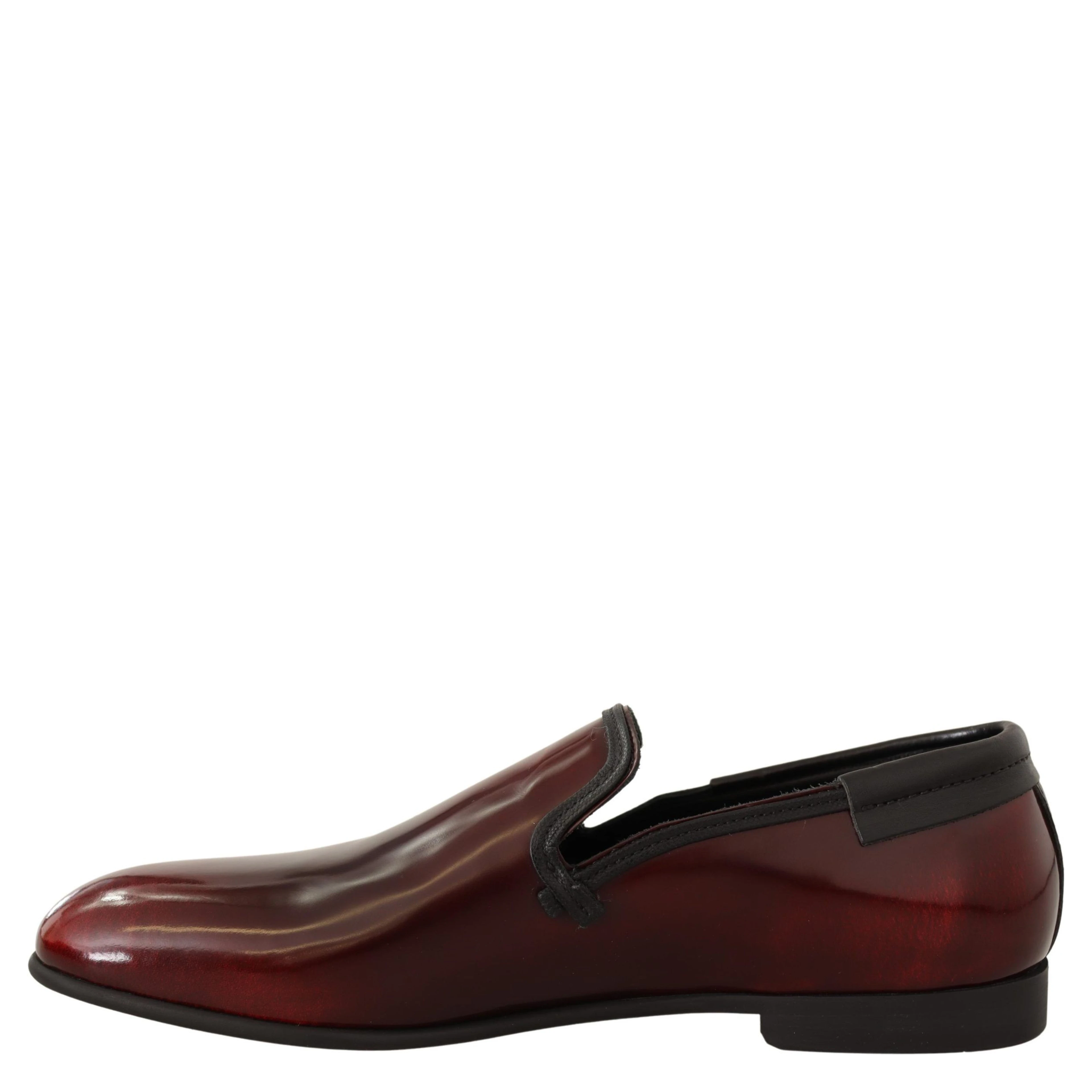 Bordeaux Patent Leather Dress Loafers Shoes