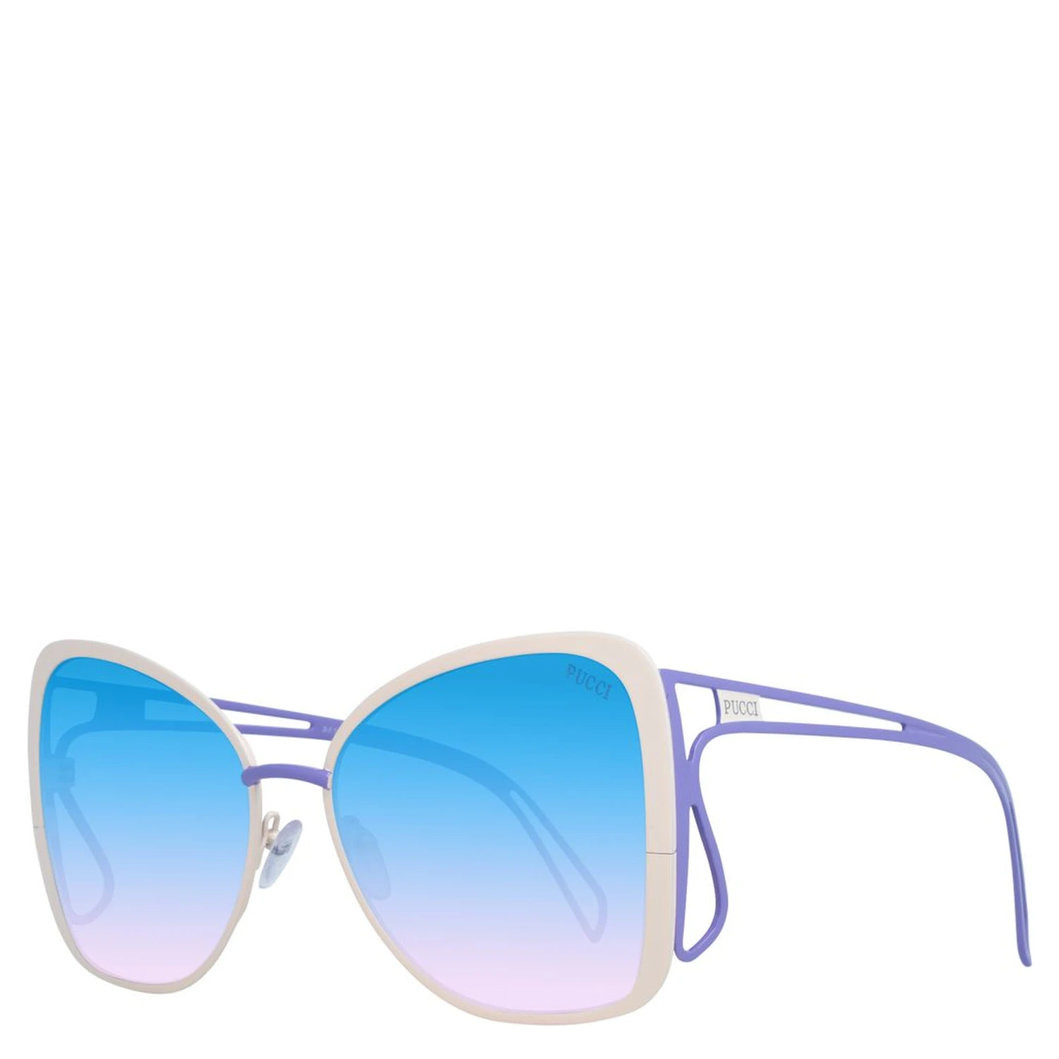 Cream Metal Sunglasses