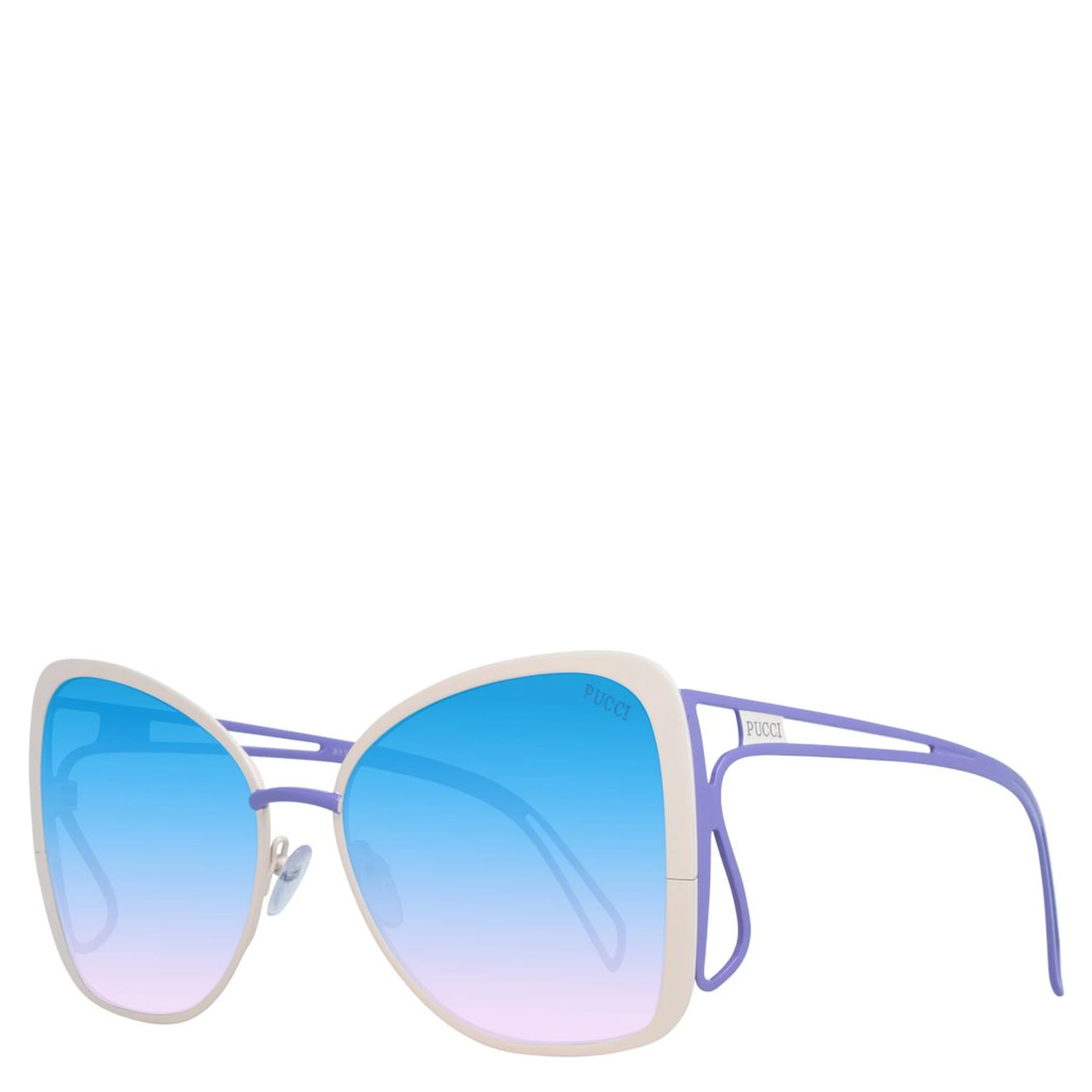 Cream Metal Sunglasses