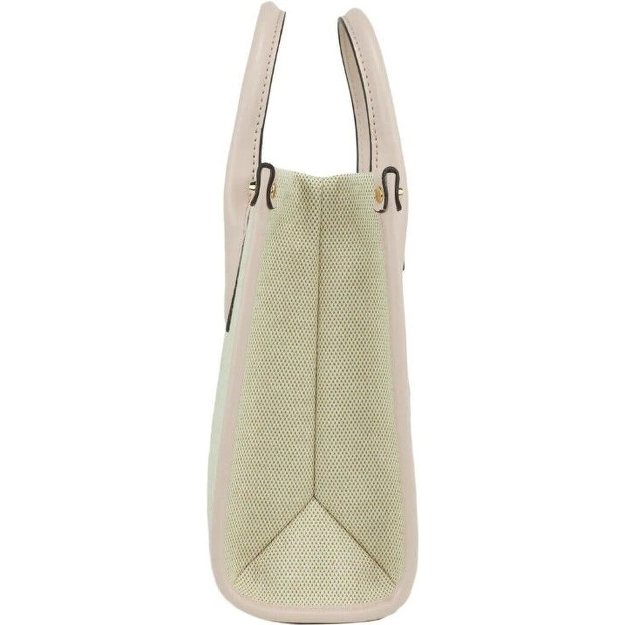 Mirella Small Powder Blush Canvas Shopper Crossbody Handbag Purse