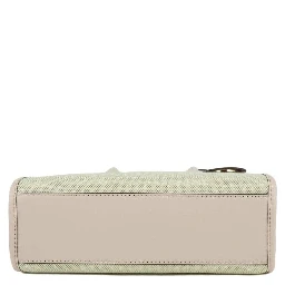 Mirella Small Powder Blush Canvas Shopper Crossbody Handbag Purse