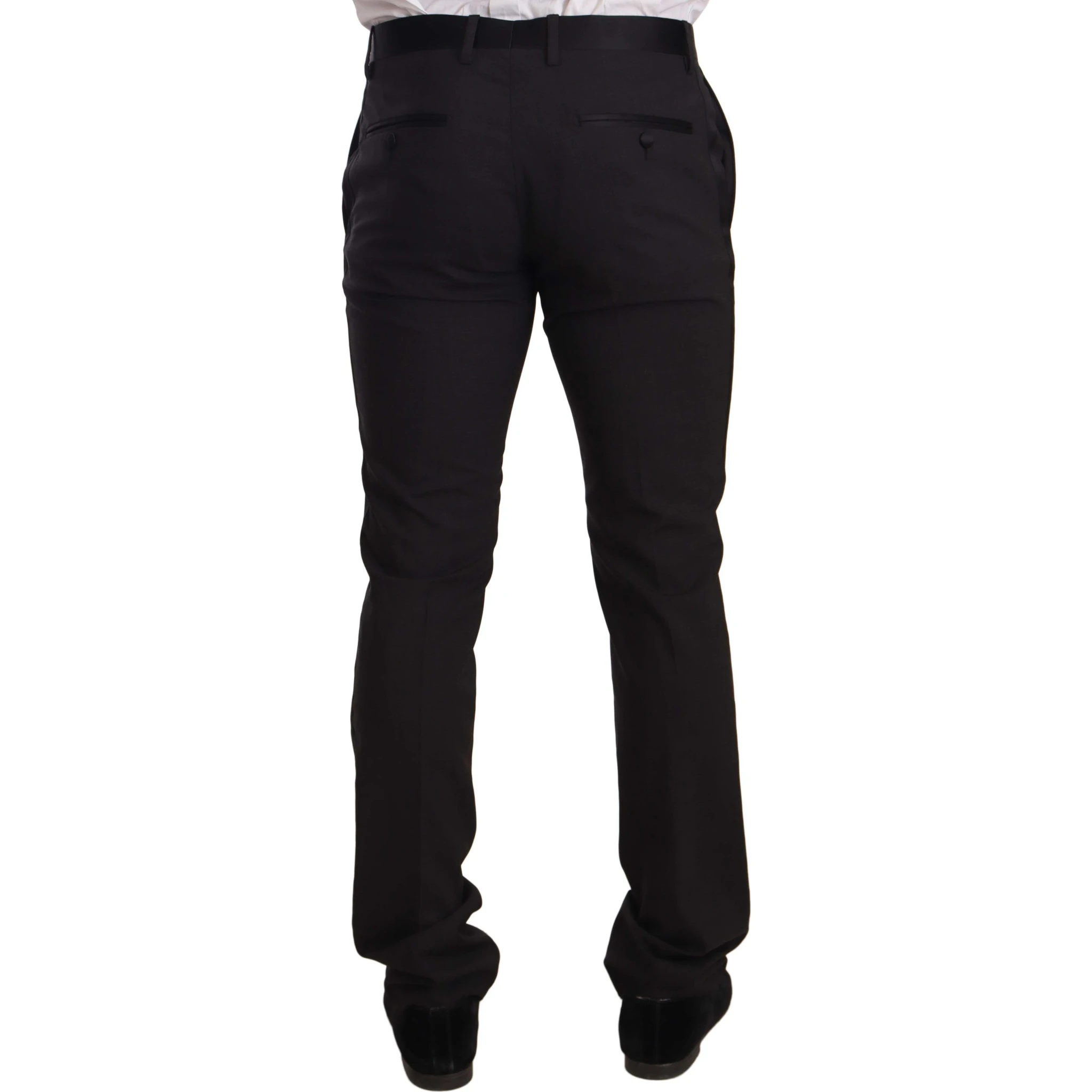 Blue Velvet Cotton Slim Fit Smoking Suit