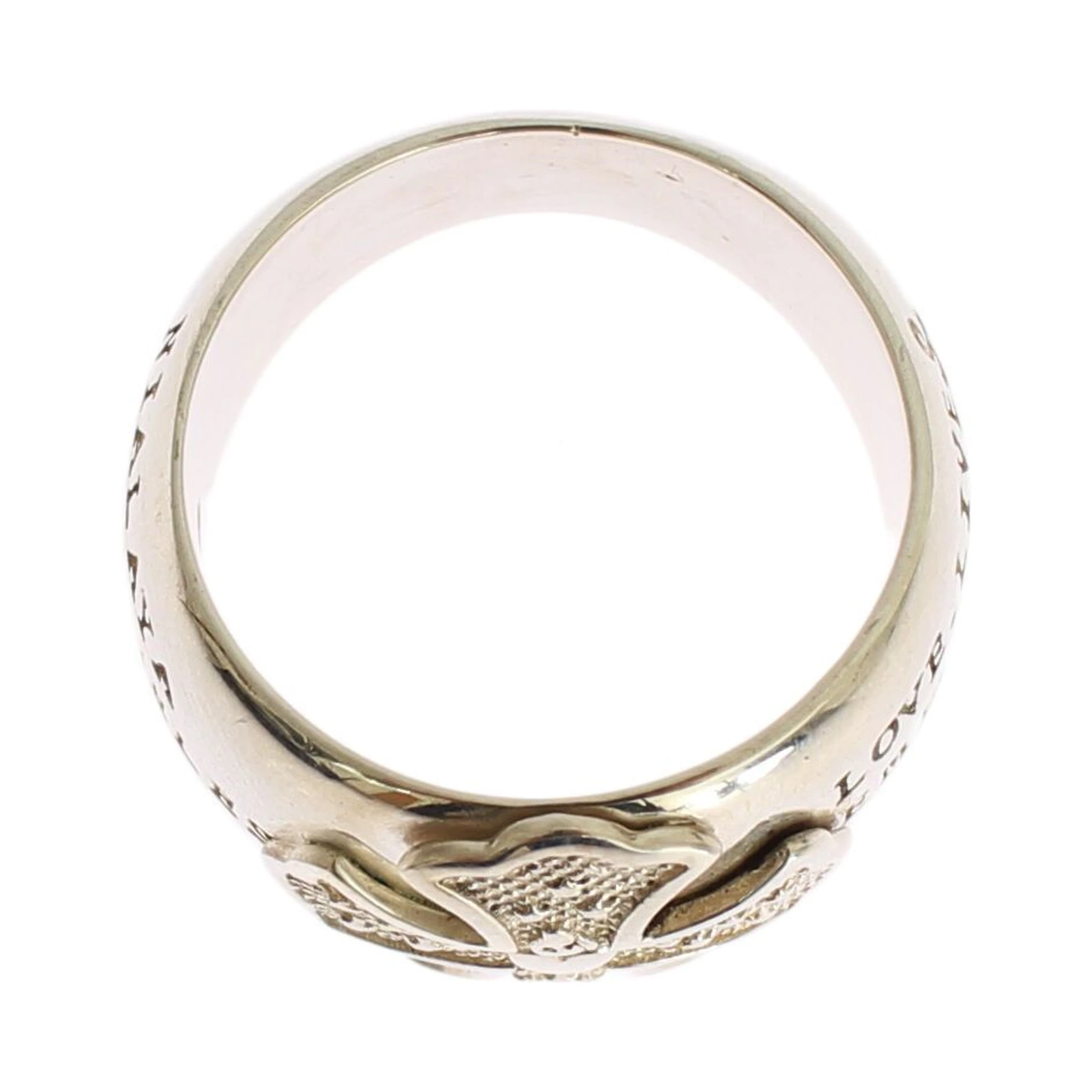 Silver Cross Womens 925 Sterling Ring