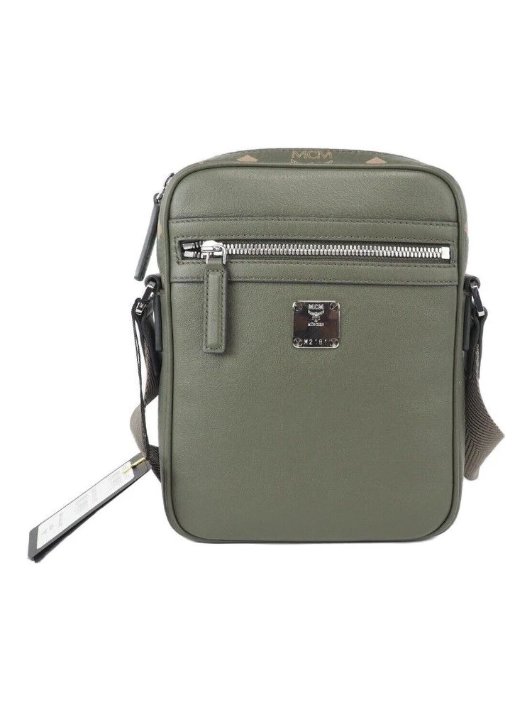 Klassik Mini Sea Turtle Visetos Mixed Leather Multifunction Crossbody Bag Green