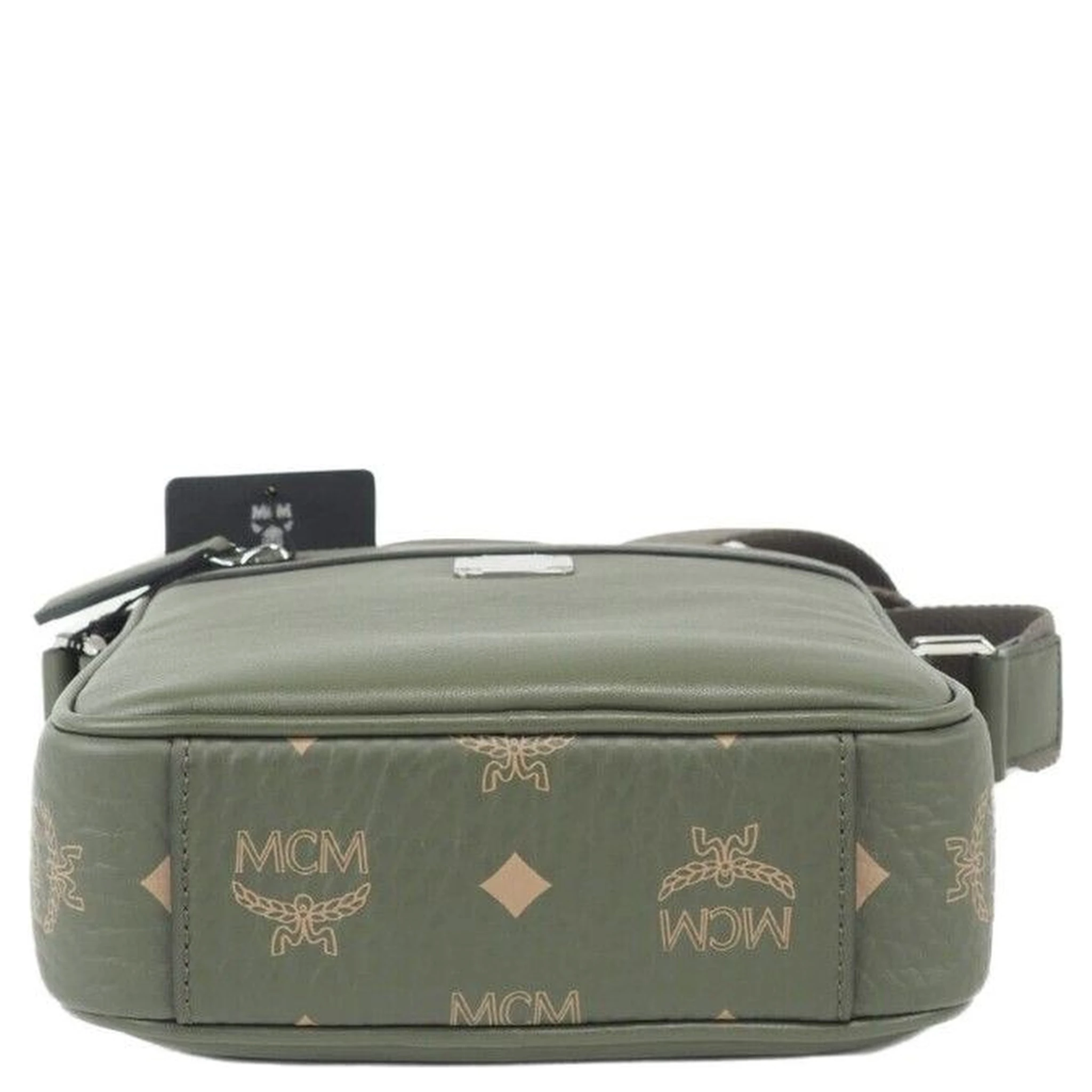 Klassik Mini Sea Turtle Visetos Mixed Leather Multifunction Crossbody Bag Green