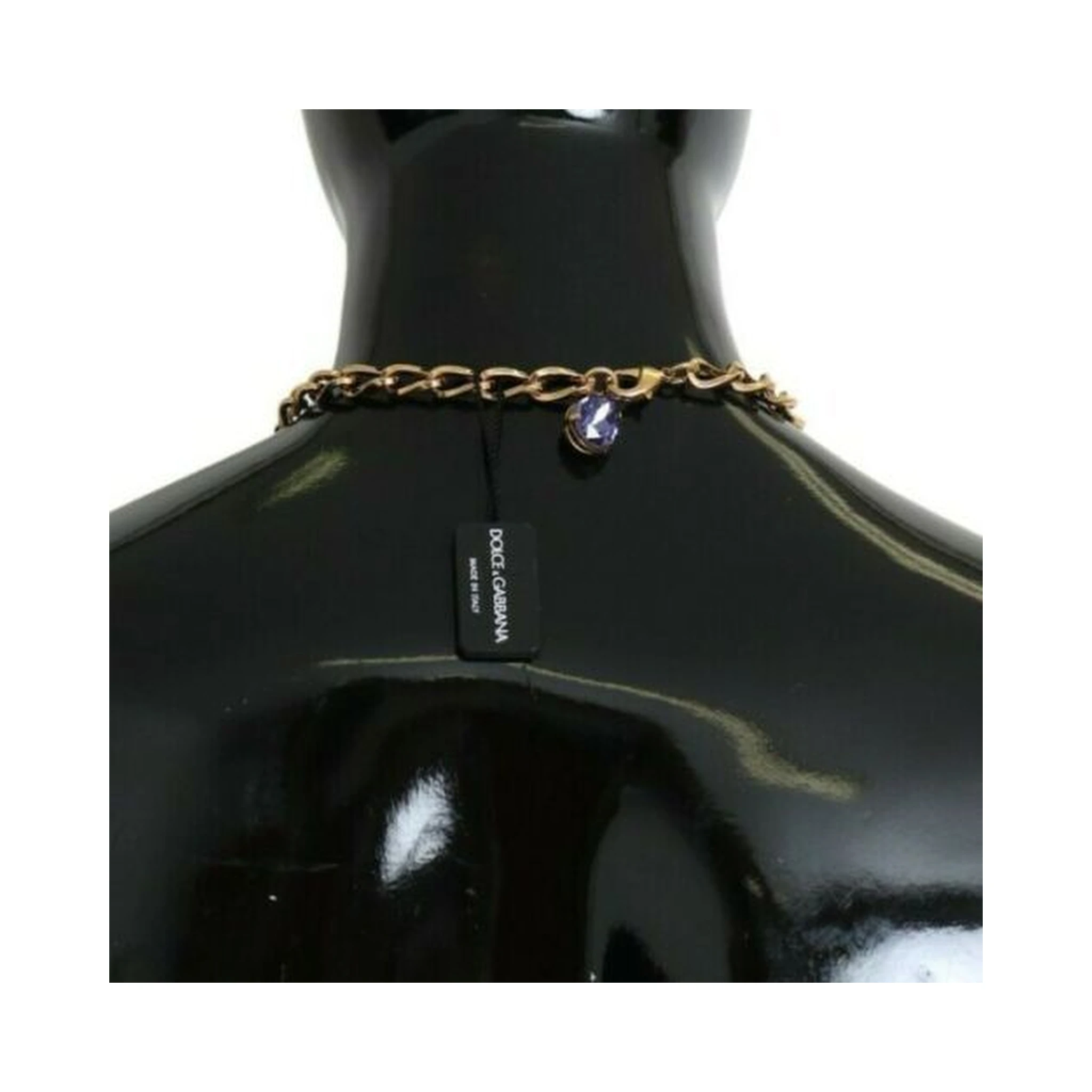 Pink Gold Brass Crystal Purple Pearl Pendants