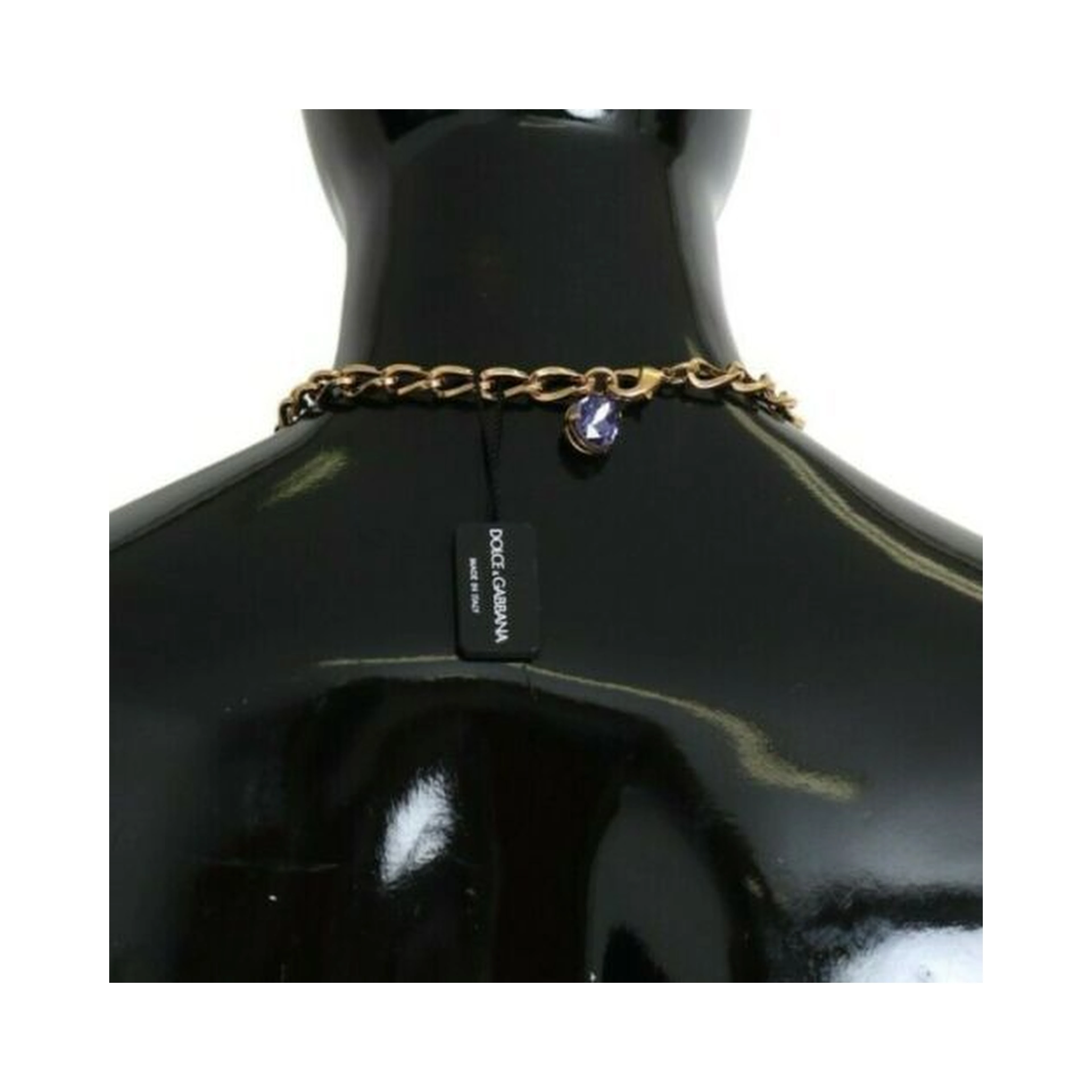 Pink Gold Brass Crystal Purple Pearl Pendants