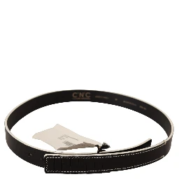 Black White Leather Fashion Waist  Belt