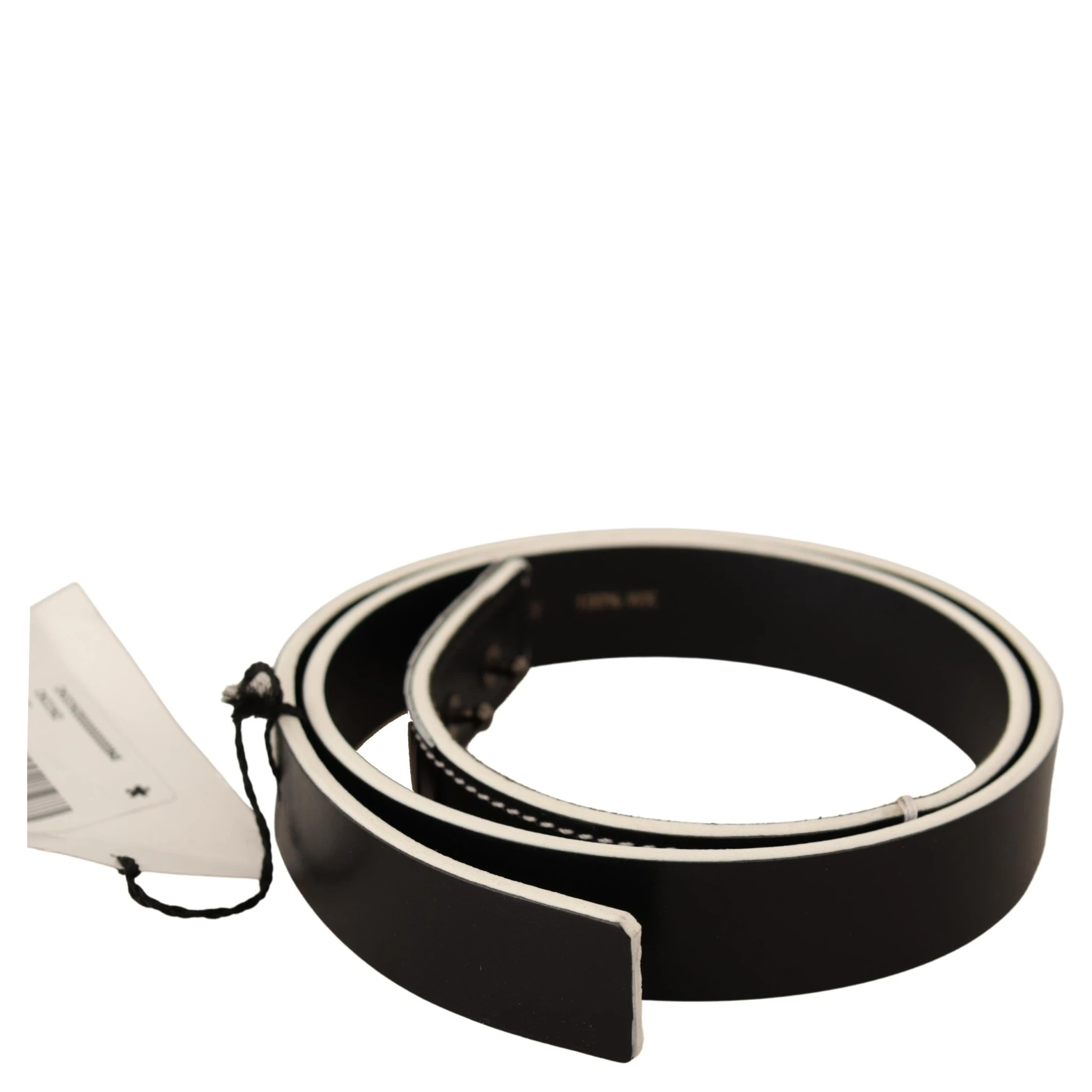 Black White Leather Fashion Waist  Belt