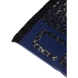 Blue Wool Scarf
