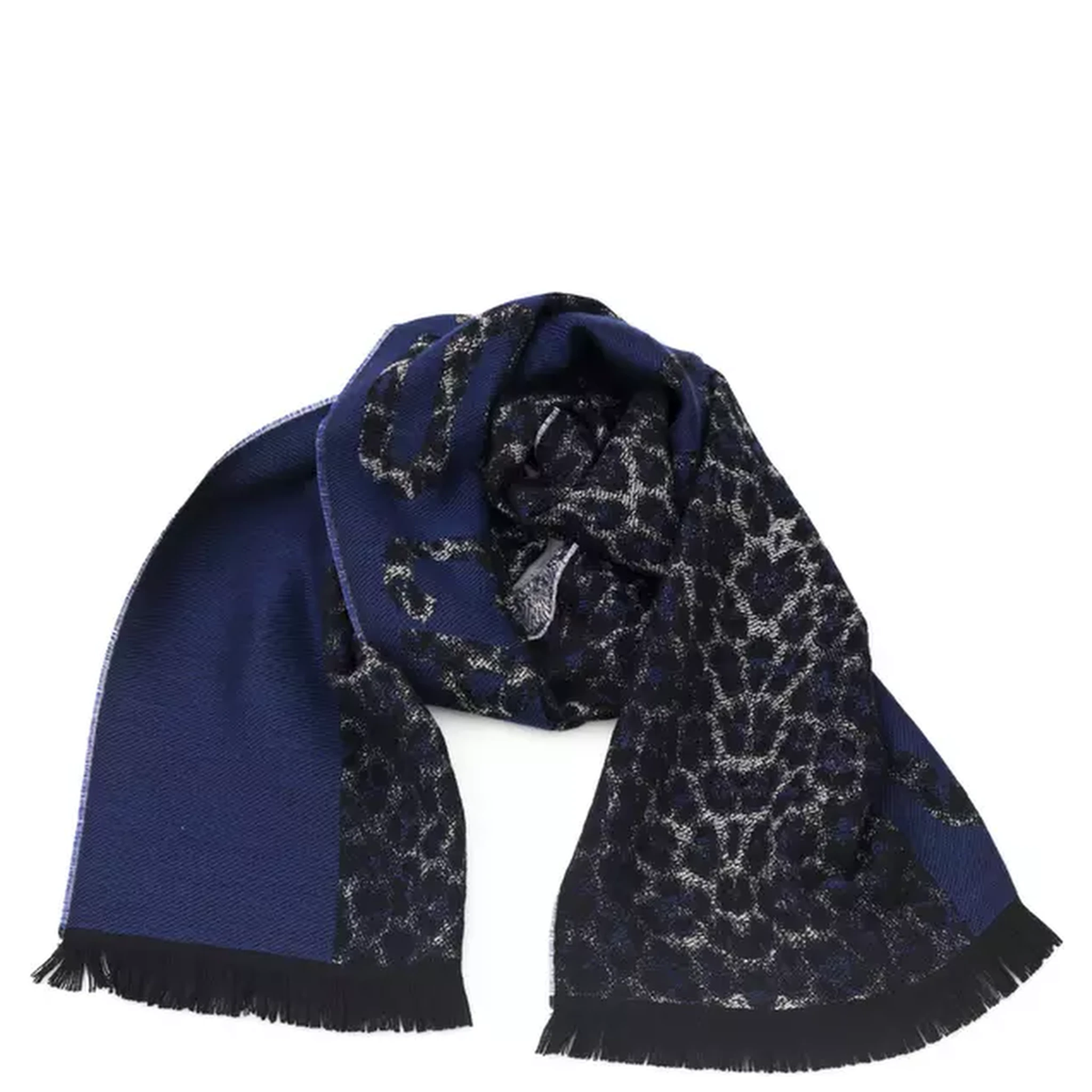 Blue Wool Scarf