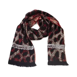 Burgundy Wool Scarf