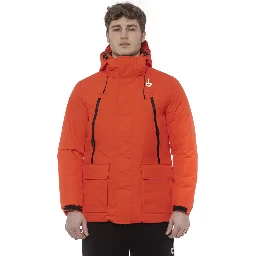 Red Polyester Jackets & Coat