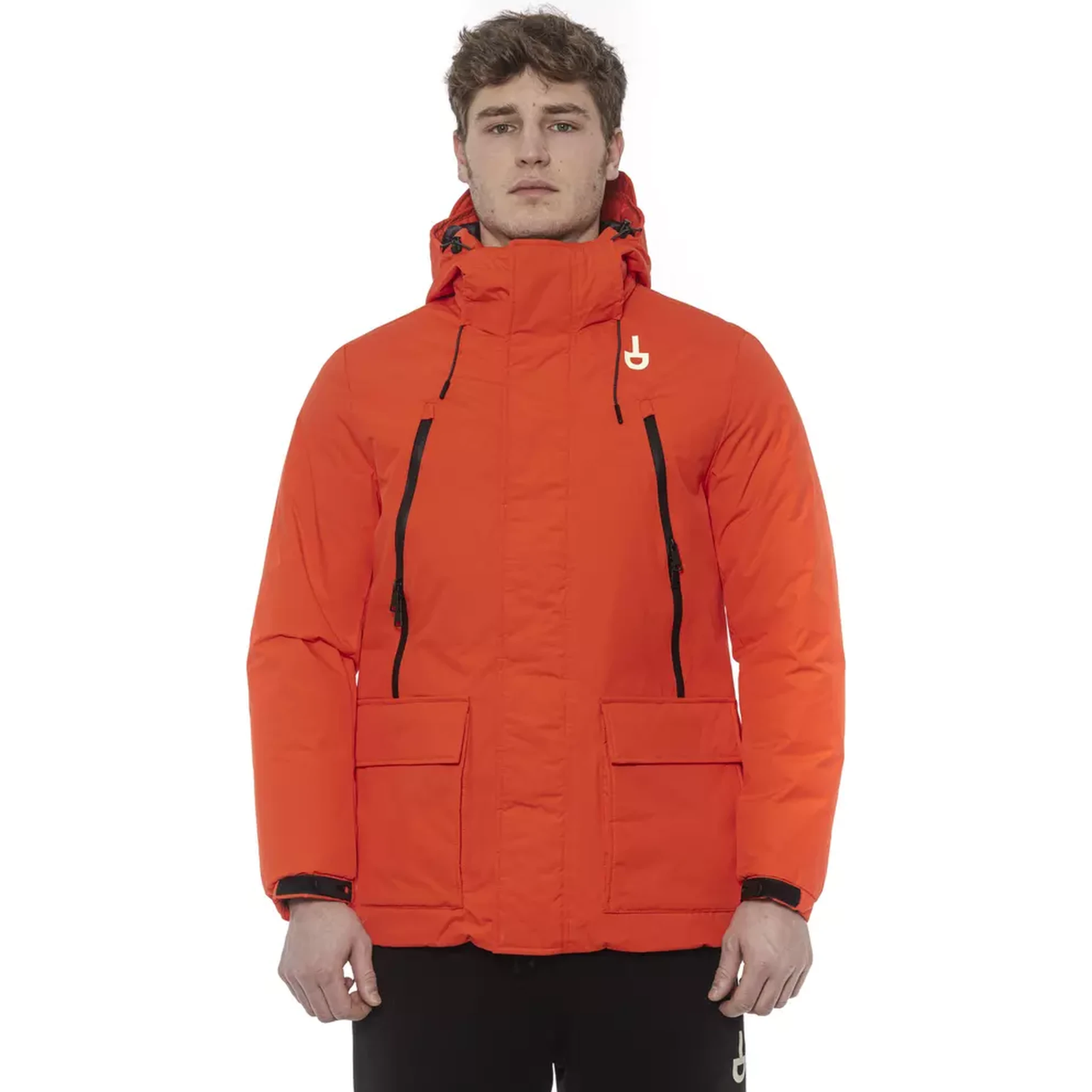 Red Polyester Jackets & Coat