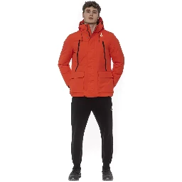 Red Polyester Jackets & Coat