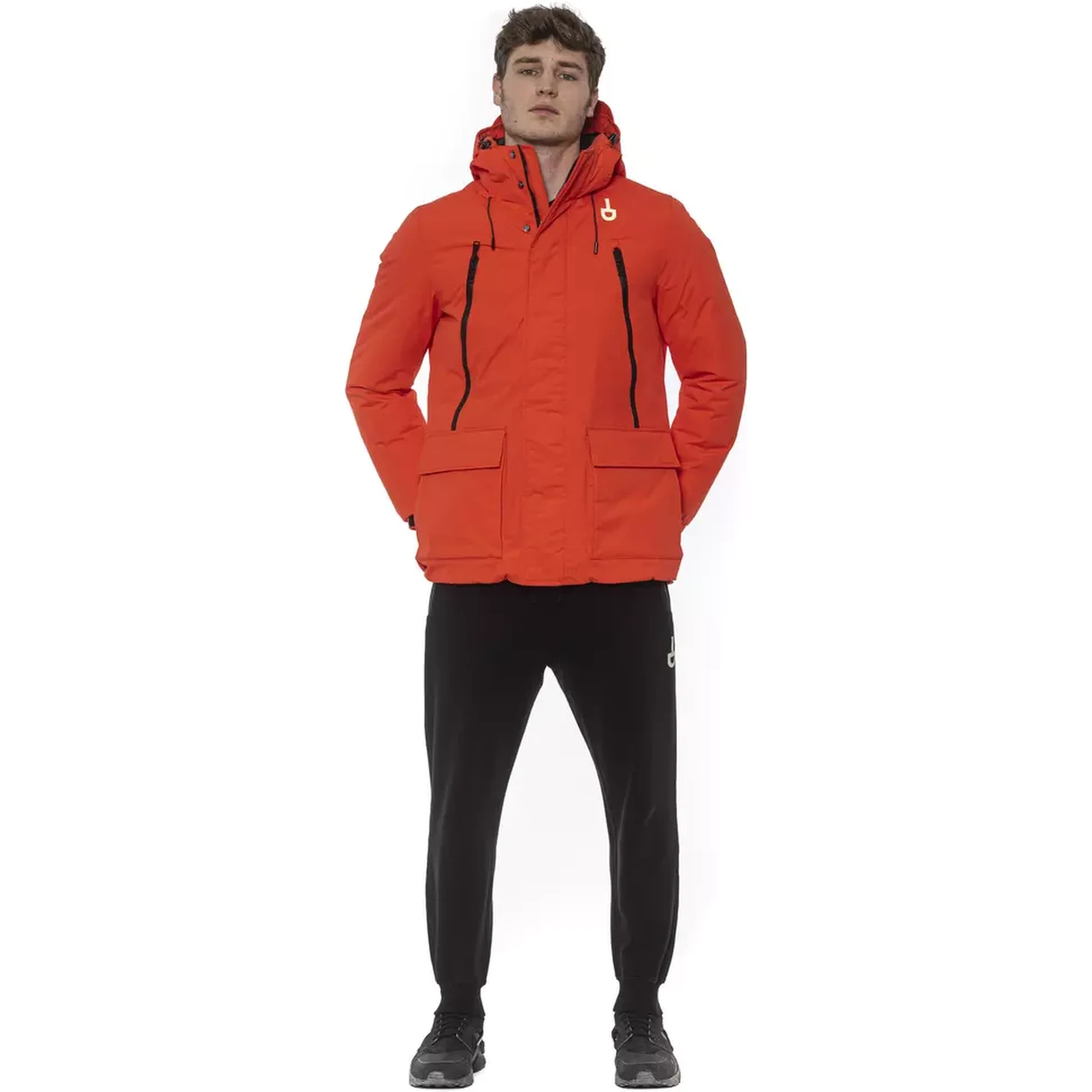 Red Polyester Jackets & Coat