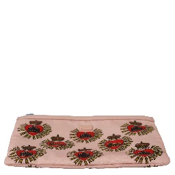 Clutch Pink D&G Logo Devotion Heart Toiletry Pouch Wallet