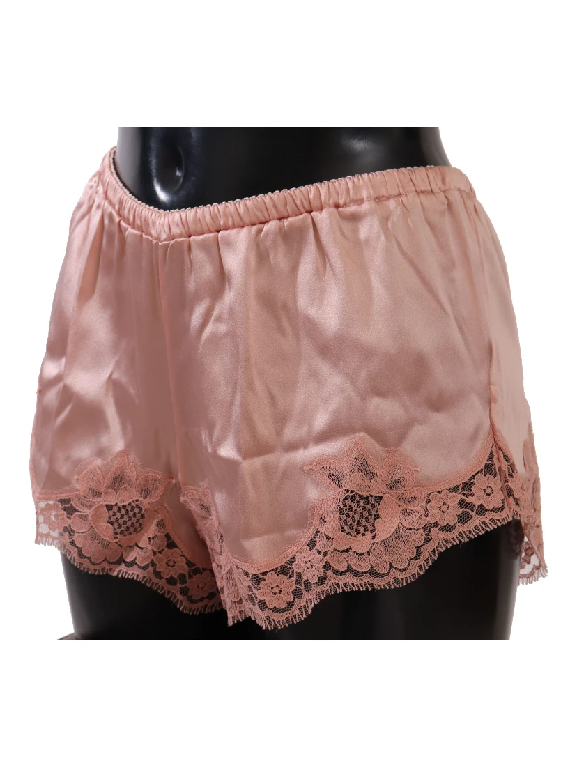 Pink Floral Lace Lingerie Underwear