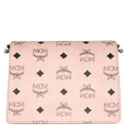 Signature Soft Pink Diamond Logo Leather Mini Flap Lock Crossbody Handbag