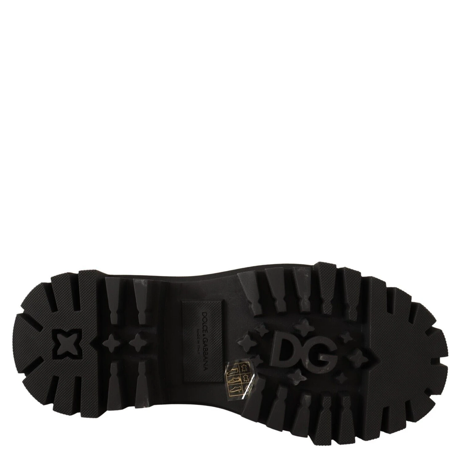 Black Leather Studded Combat Boots