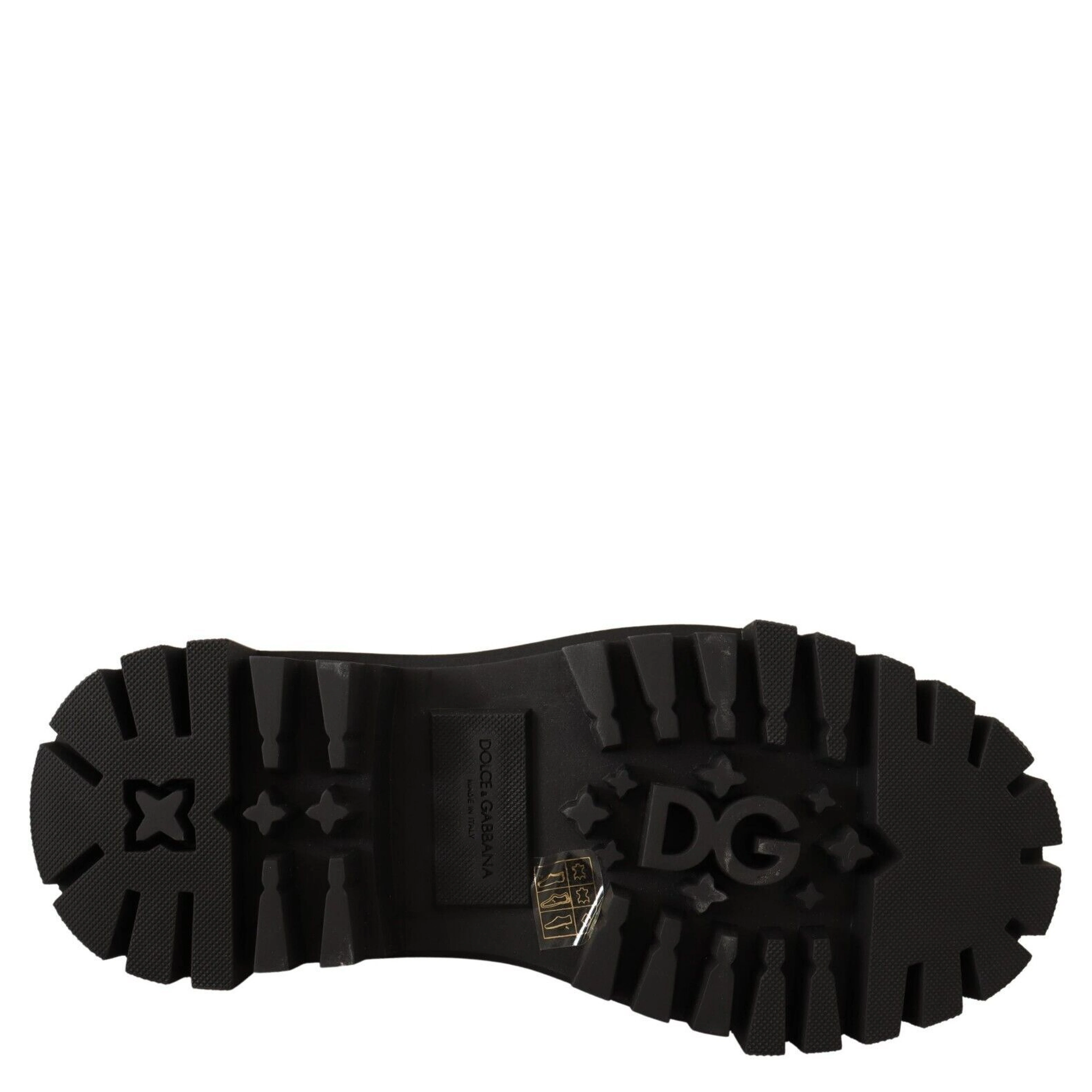 Black Leather Studded Combat Boots