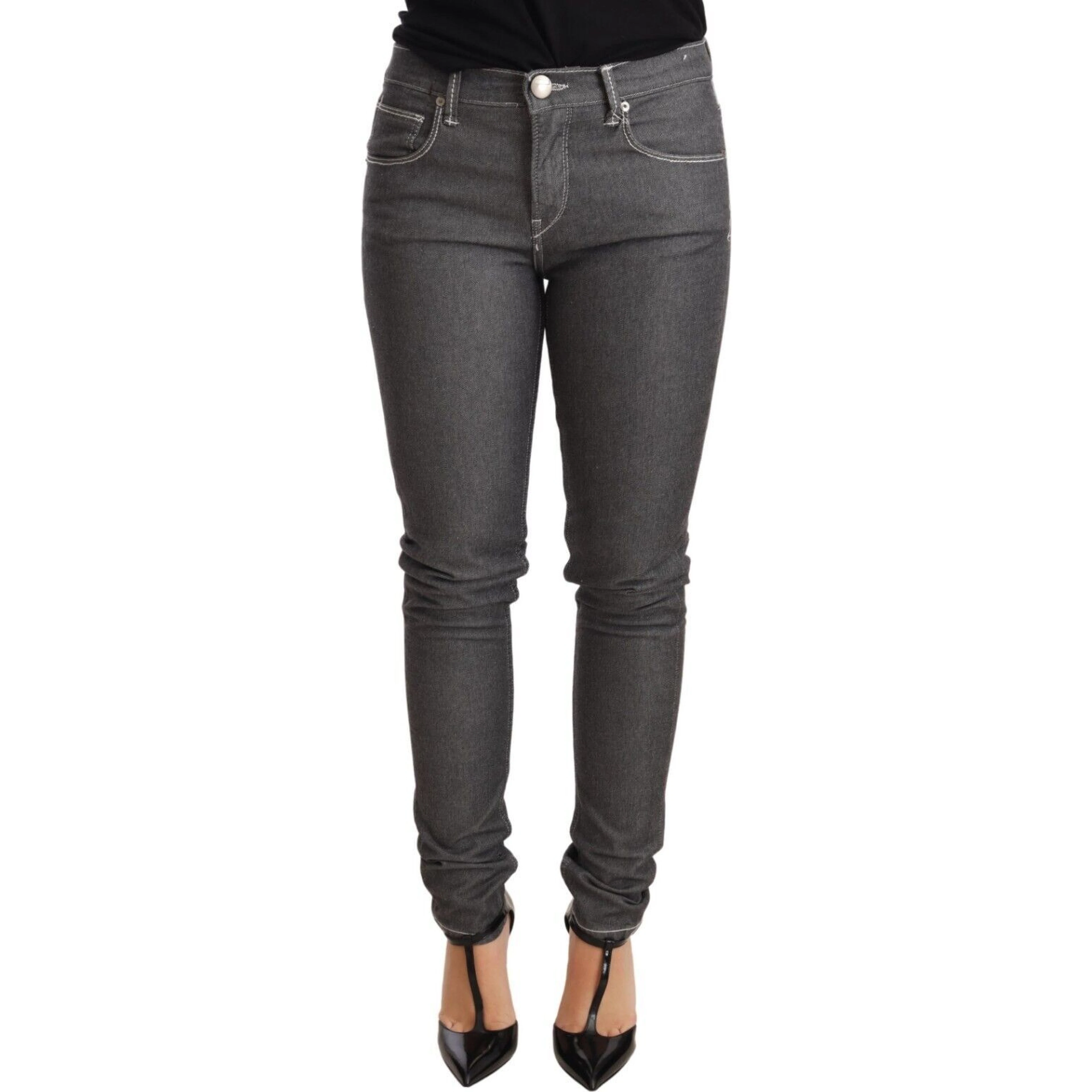 Gray Low Waist Skinny Denim Trouser Jeans