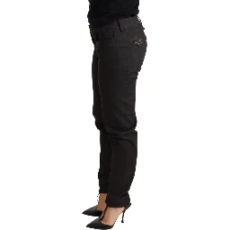 Black Low Waist Skinny Slim Trouser Cotton Jeans