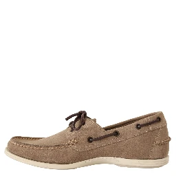 Beige Suede Low Top Mocassin Loafers Casual Men Shoes