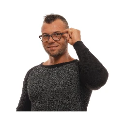Gray Plastic Glasses (Frames)