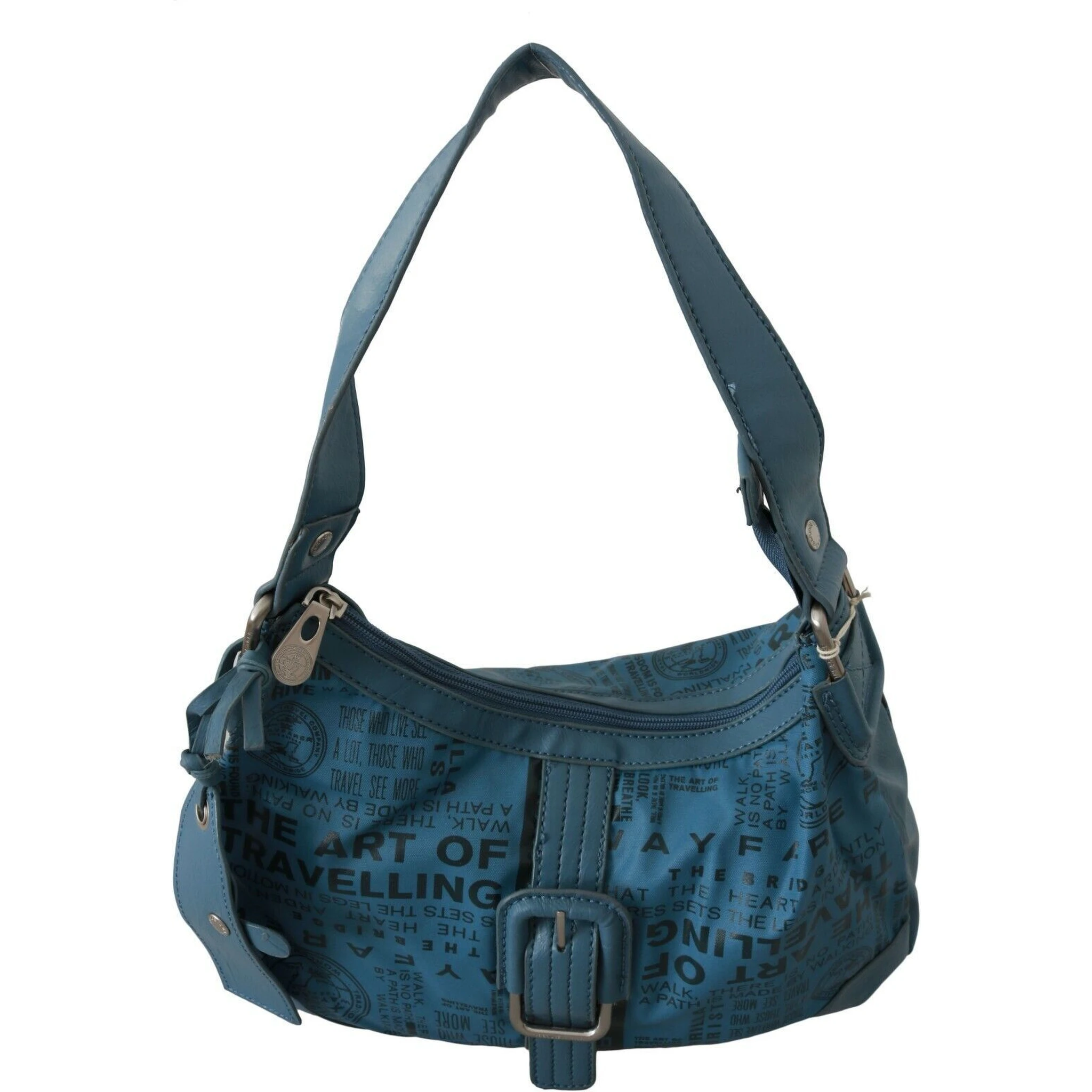 Shoulder Handbag Printed Purse Women Blue