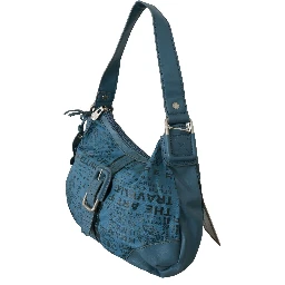 Shoulder Handbag Printed Purse Women Blue