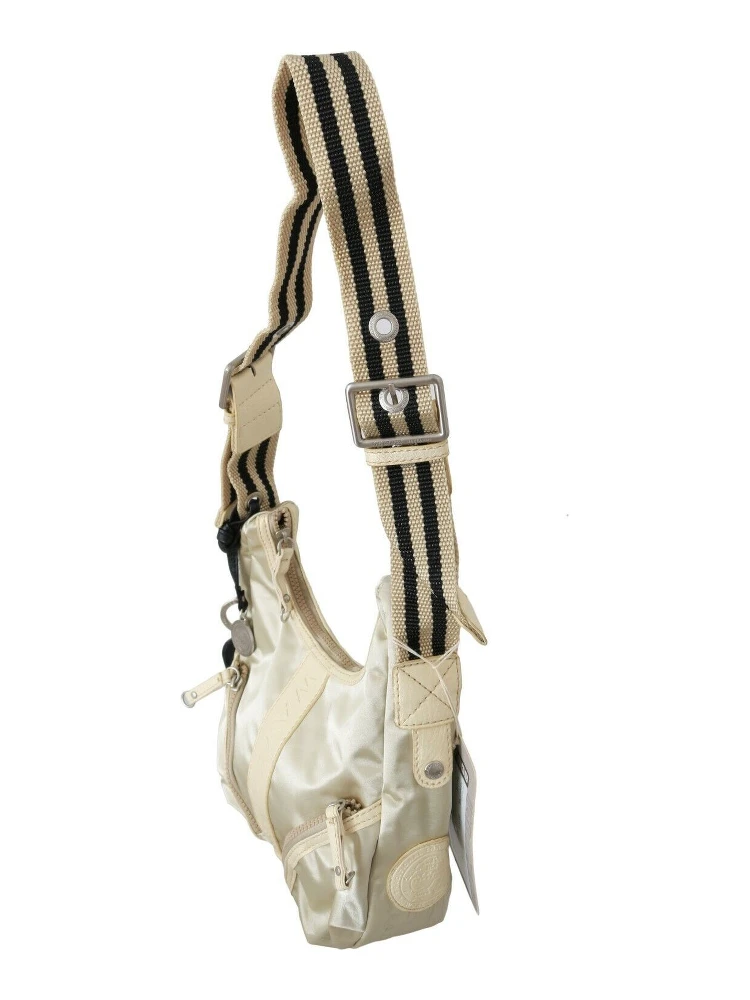 White Shoulder Crossbody Sling Fabric Purse alternative