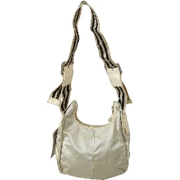 White Shoulder Crossbody Sling Fabric Purse